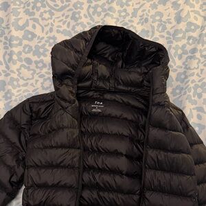 TNA Quilted Black Hooded Jacket